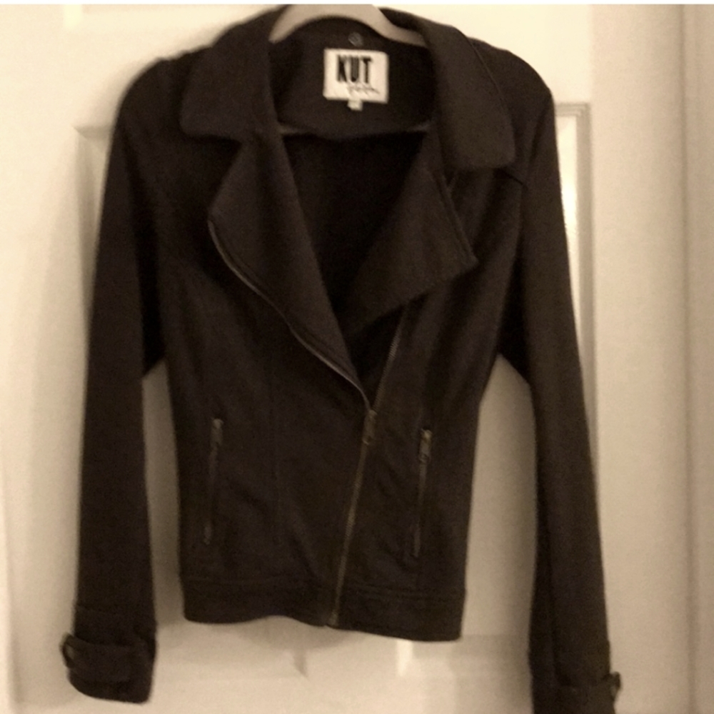 Kut from kloth brown Pea Coat sz Lg